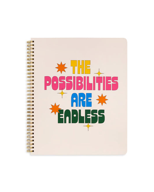 Large Fun Logo Notebook - The Possibilities Are Endless