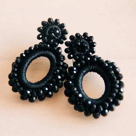 Beaded Facet Earrings