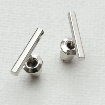 Bar Stud Earrings