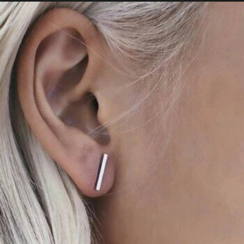 Bar Stud Earrings