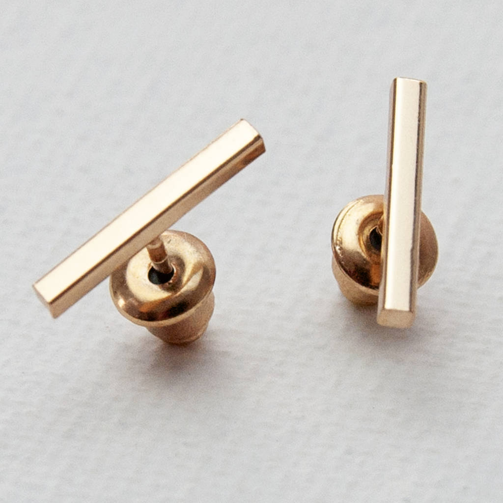 Bar Stud Earrings