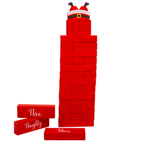Christmas Santa Stacker Topple Tower Game