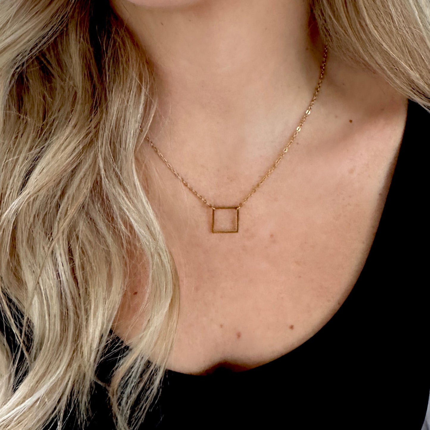 Square Pendant Necklace