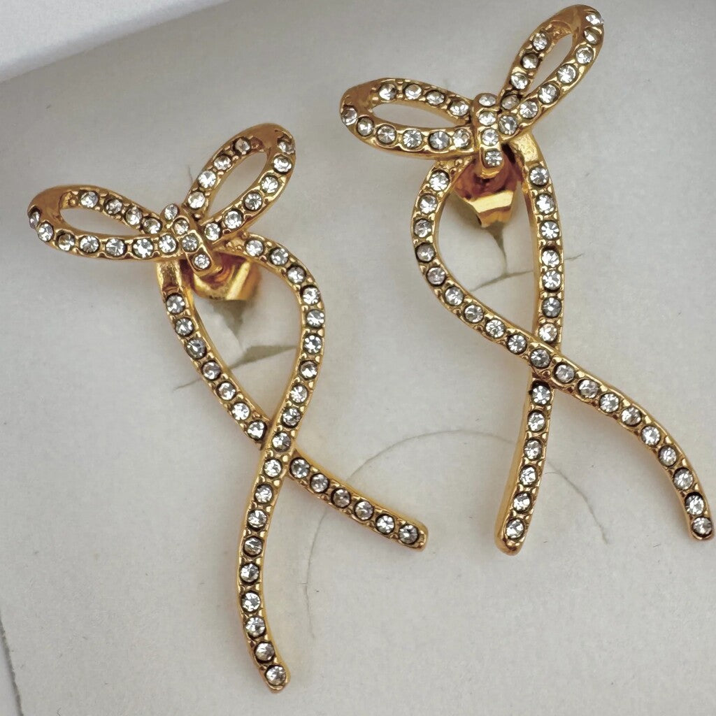 Bling Bow Earrings