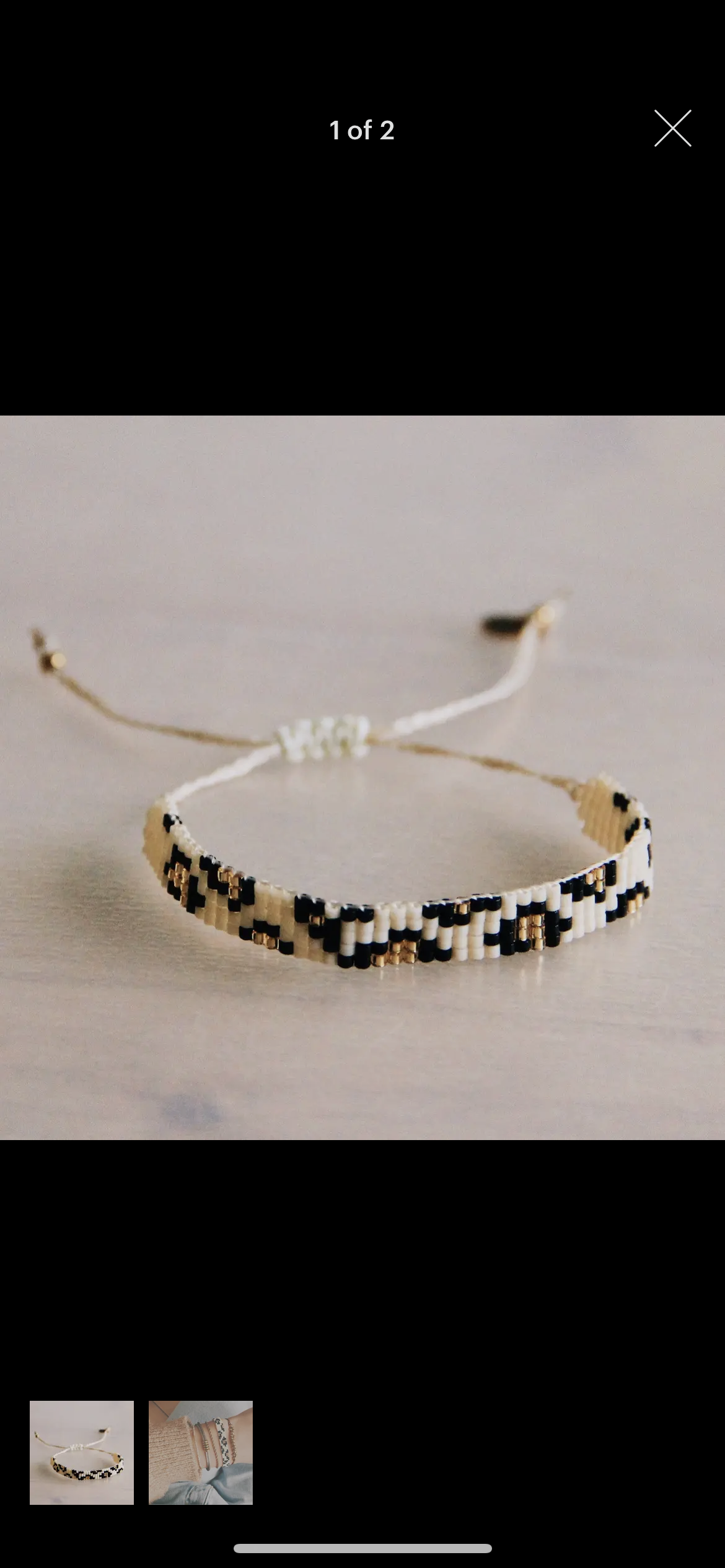 Leopard Beaded Weave Bracelet