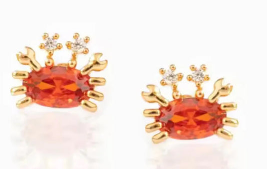 Ocean-Inspired Earrings Octopus, Jellyfish & Crab Designs