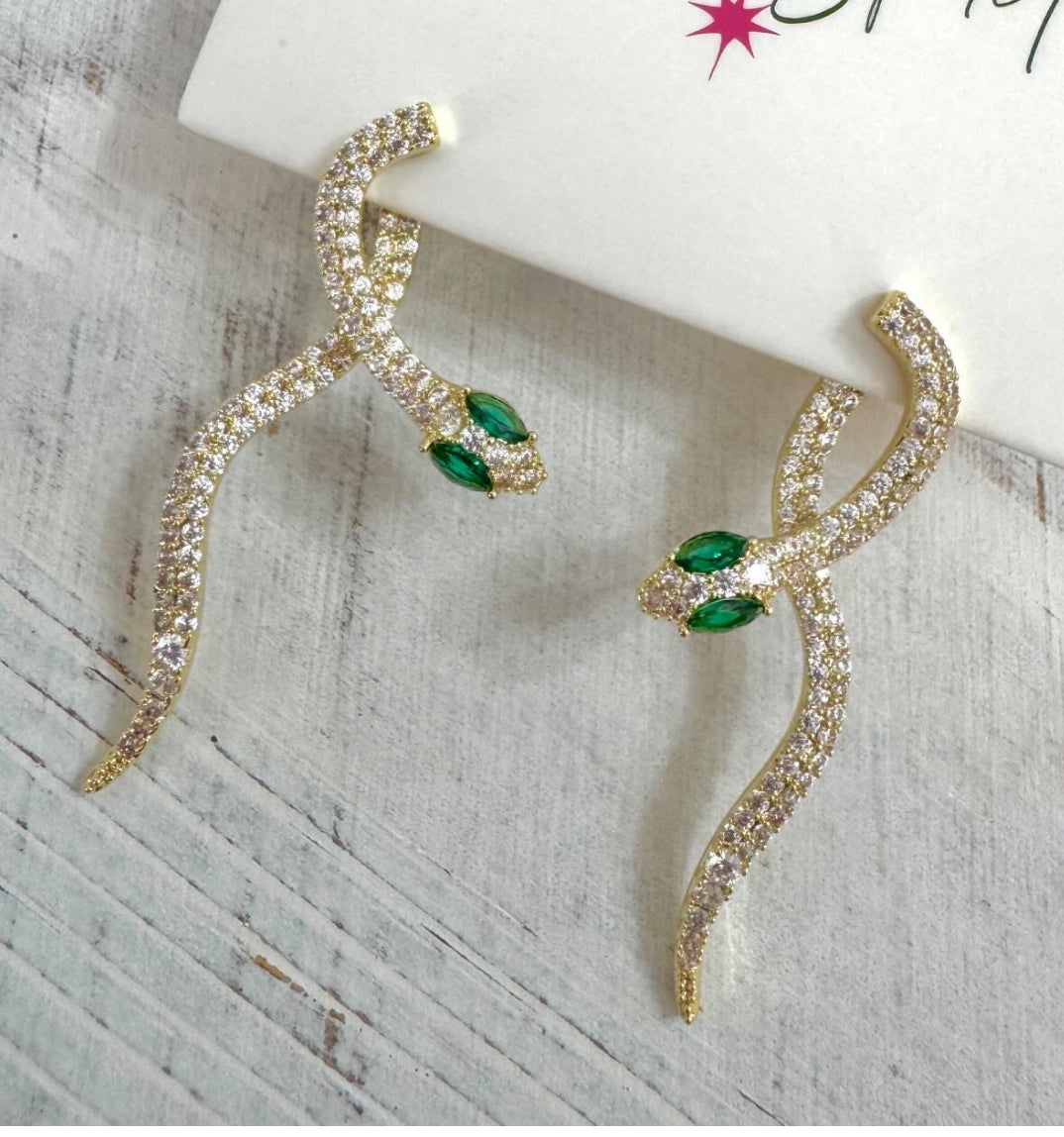 Snake Dazzle Earrings