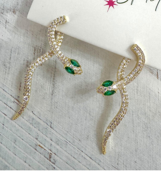 Snake Dazzle Earrings